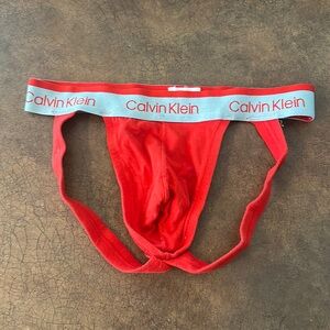 Men’s Calvin Klein Red Jock size small